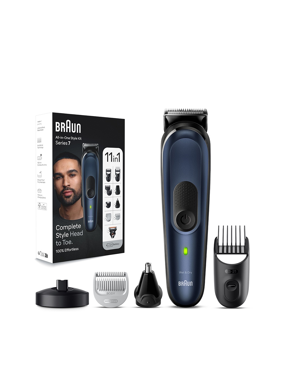 

Braun MGK7450 All In One Style Kit Series 7 Trimmer - Navy Blue