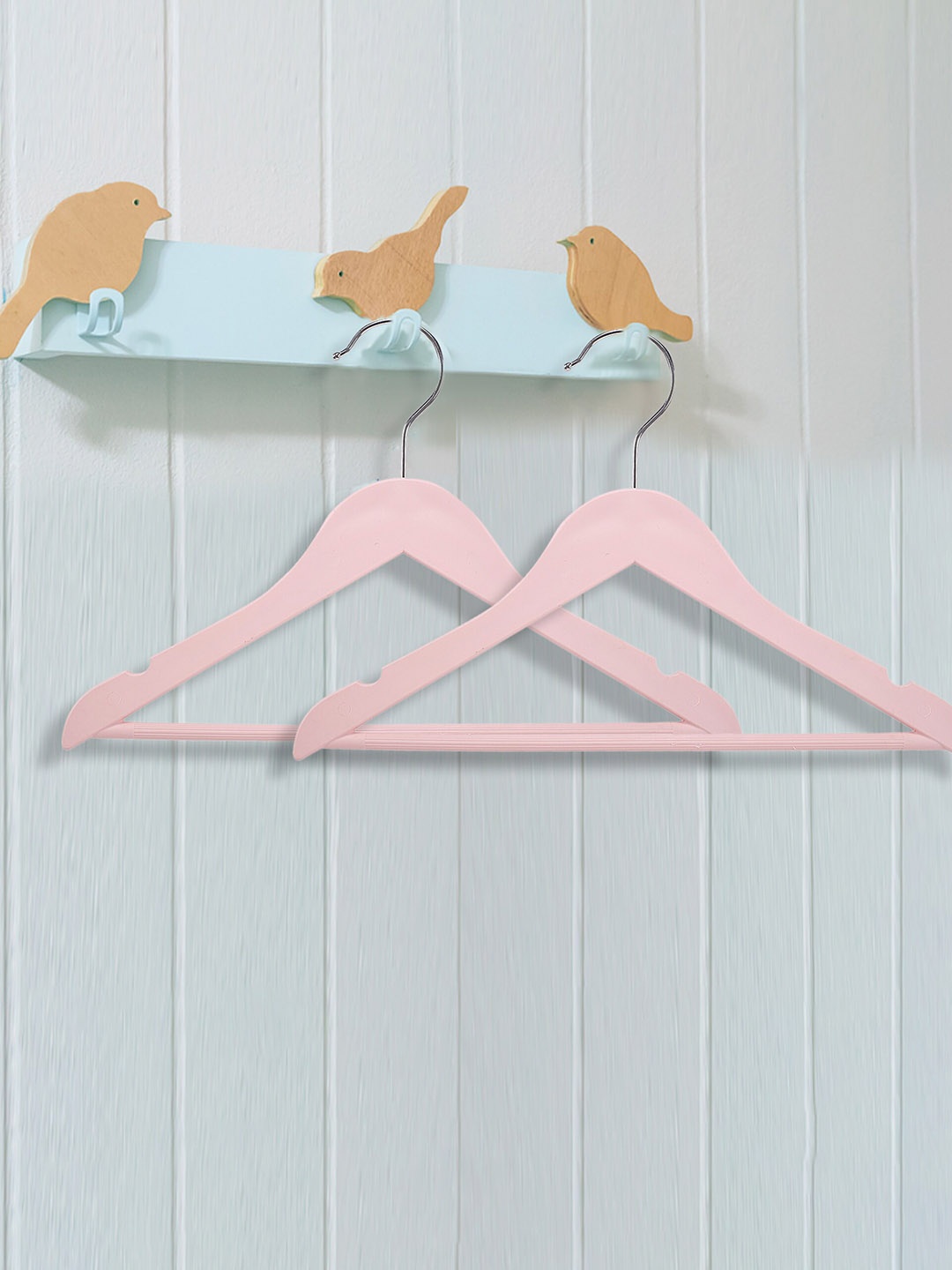 

Baby Moo Kids 5 Pieces Lightweight Cloth Hangers, Pink