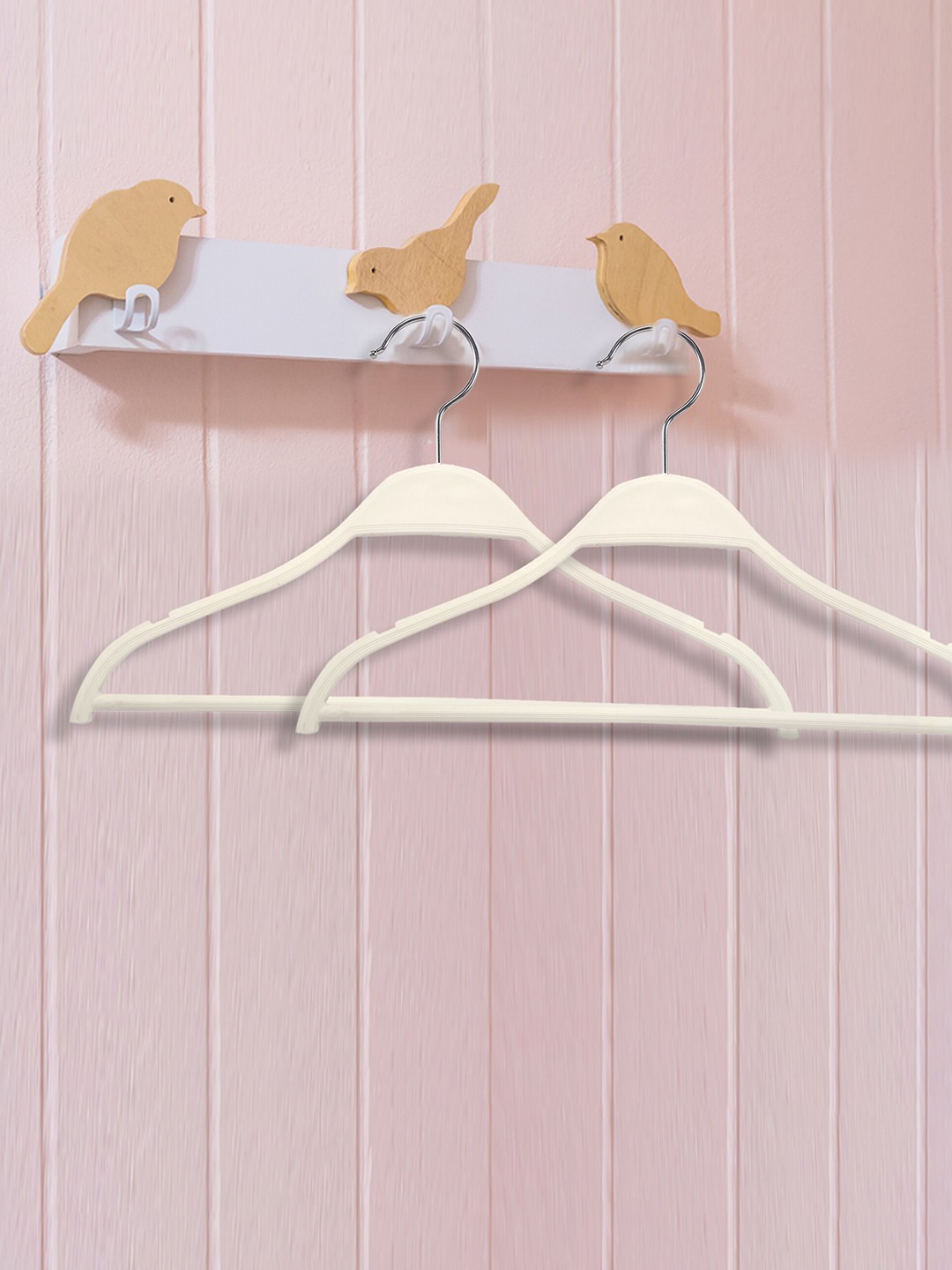 

Baby Moo Kids 5 Pieces Lightweight Cloth Hangers, Off white