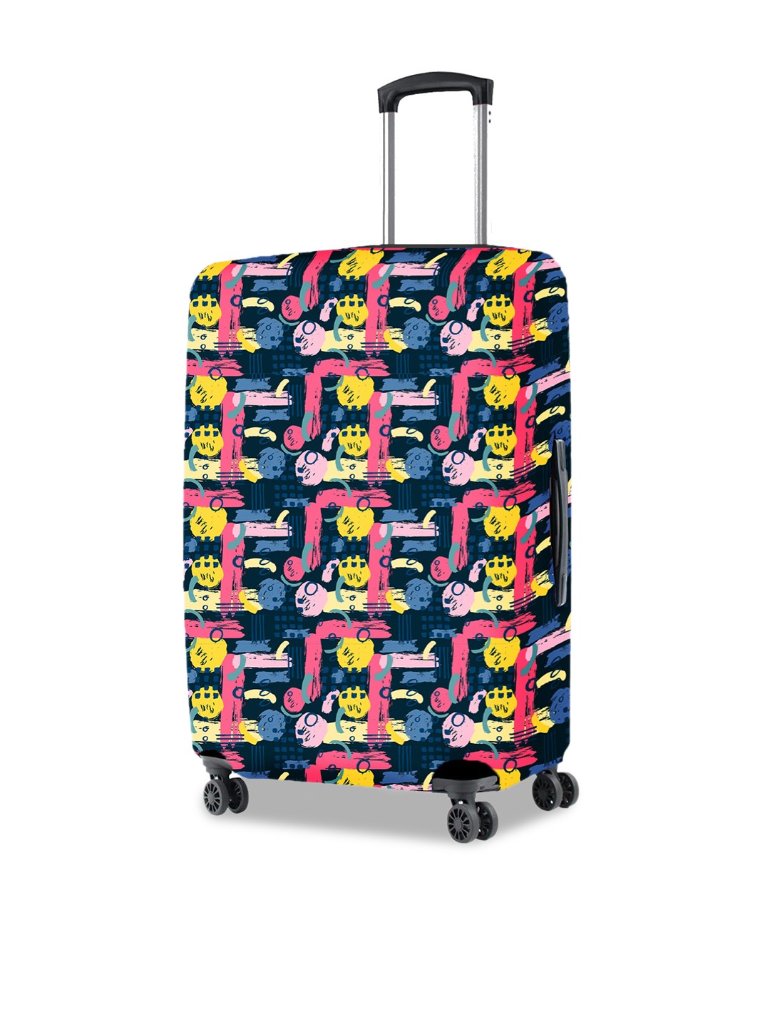 

Nasher Miles Printed Luggage Cover, Blue