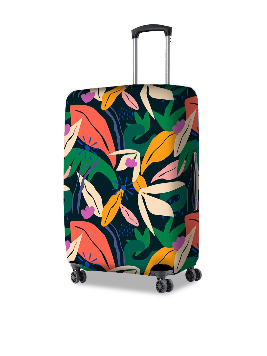 

Nasher Miles Printed Trolley Cover, Navy blue