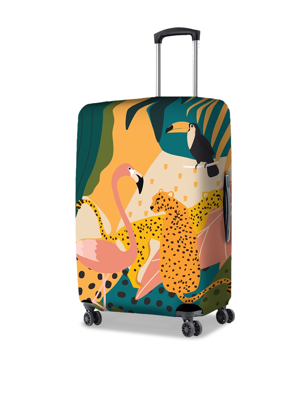 

Nasher Miles Printed Luggage Cover, Yellow