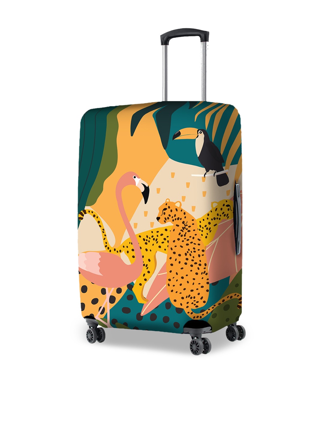 

Nasher Miles Printed Luggage Cover, Yellow