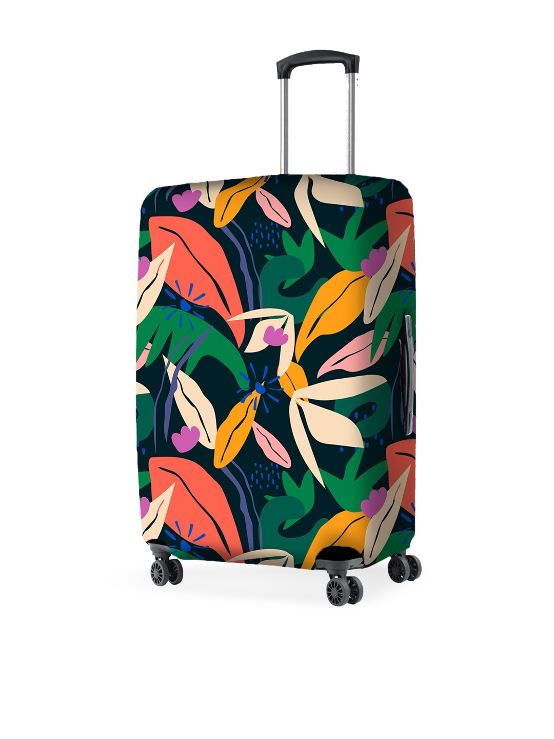 

Nasher Miles Printed Luggage Cover, Navy blue