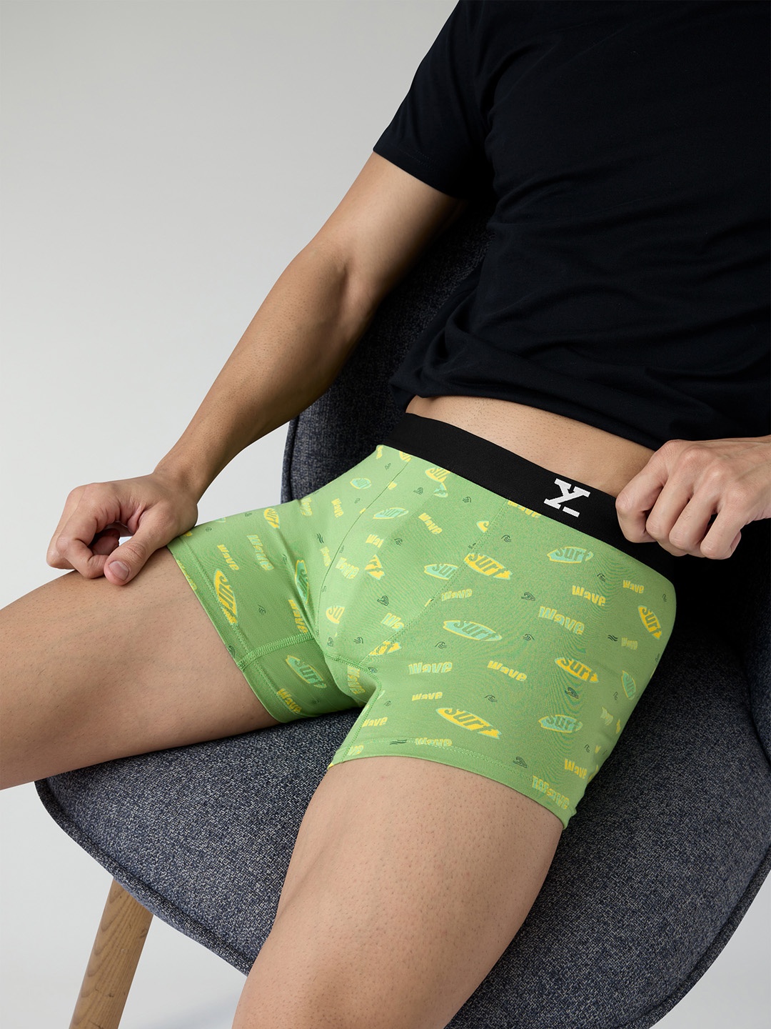 

XYXX Men Printed Cotton Trunk XYTRNK201, Green