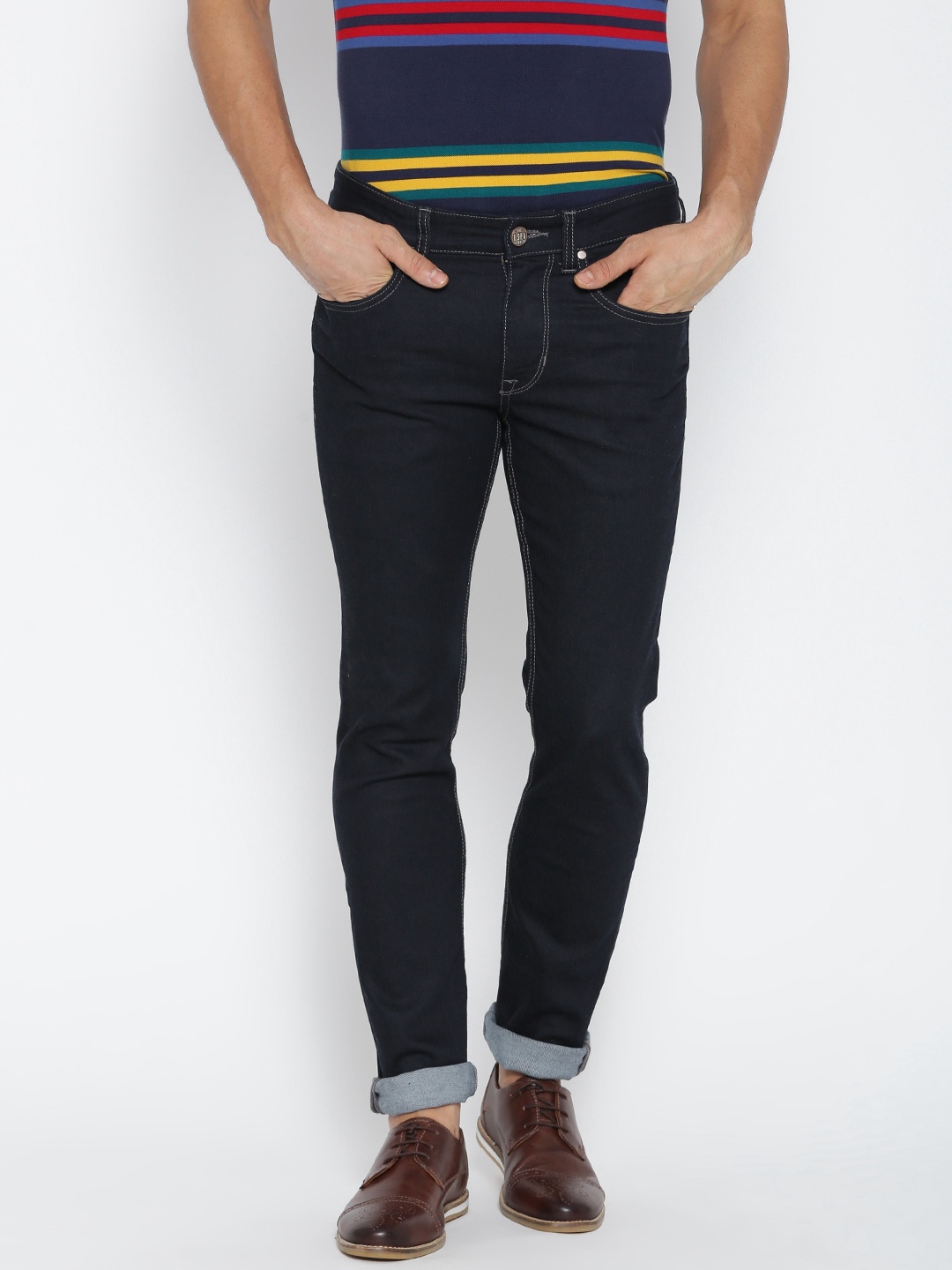 

U.S. Polo Assn. Men Dark Blue Skinny Fit Stretchable Jeans