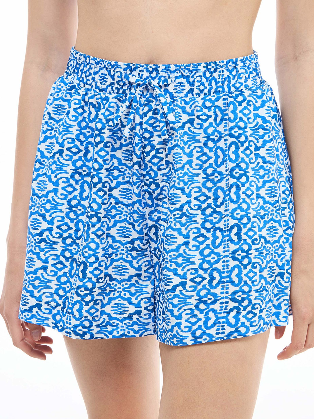

TERRANOVA Women Printed Swim Shorts, Blue