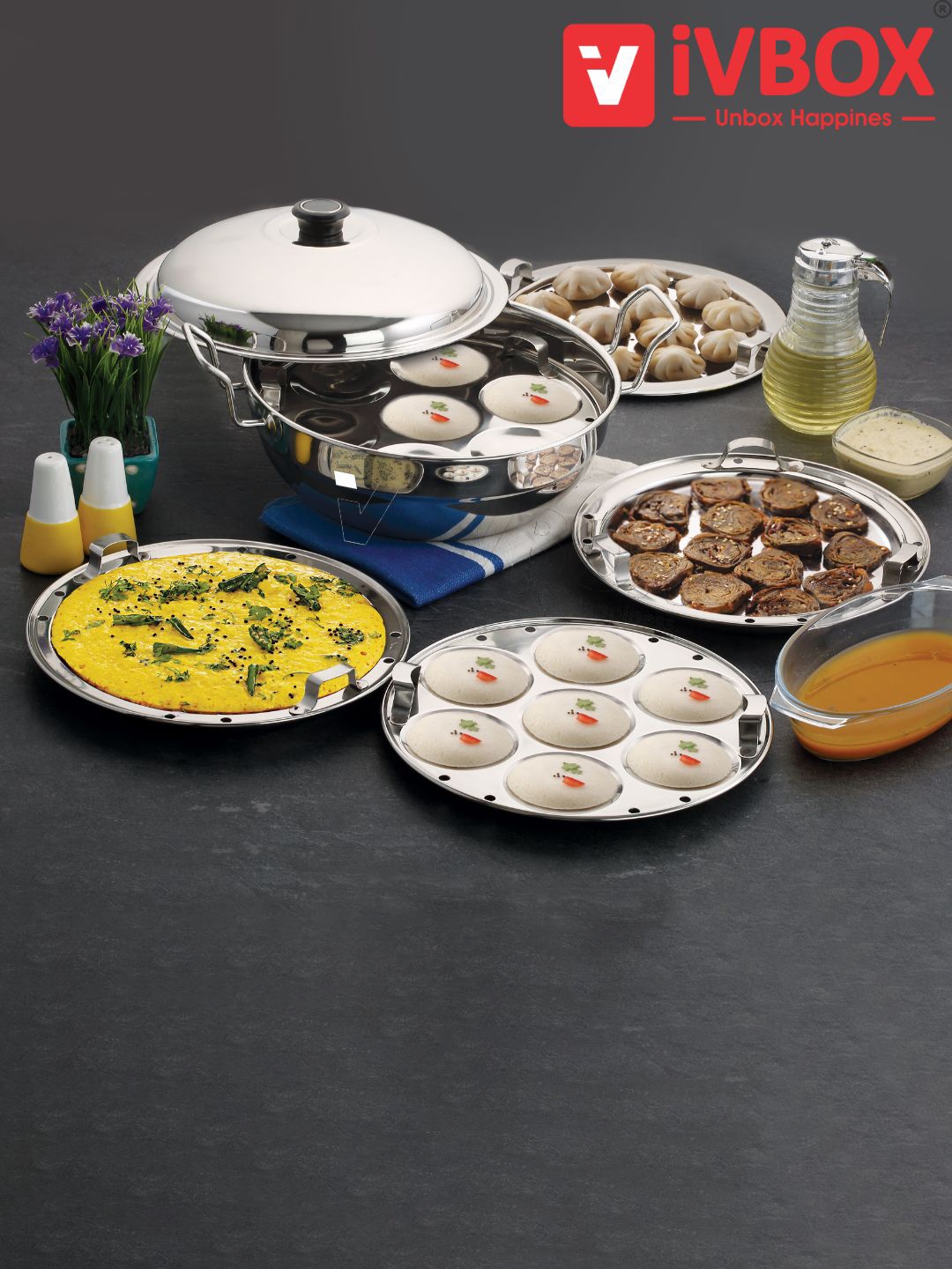 

iVBOX Steel Toned BPA-Free Idli Maker Steamer