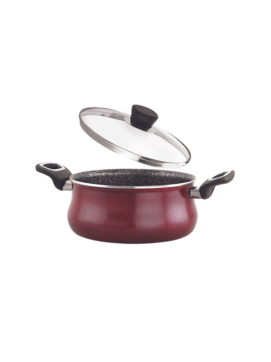 

iVBOX Regal Brown Induction Base Nonstick Kadai With Lid