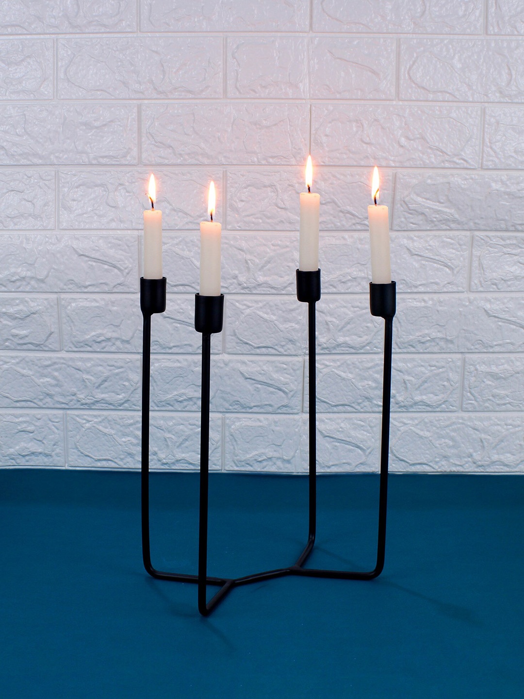 

MODEFE Black 4 Taper Candle Holders