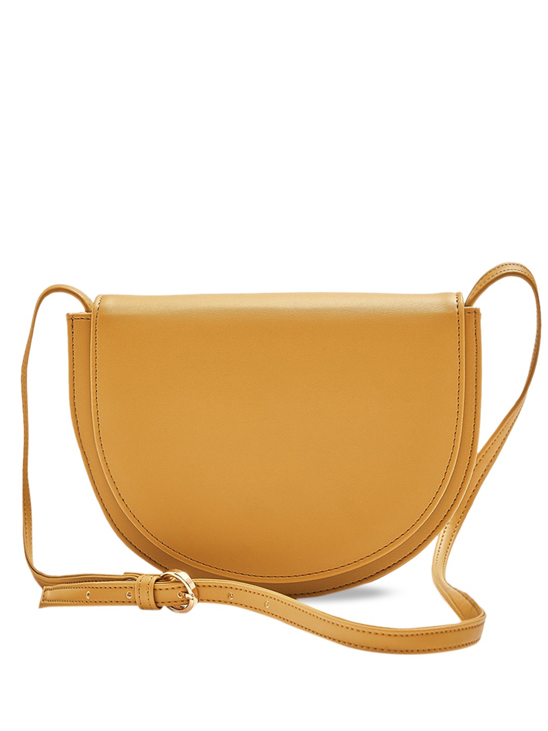 

The Label Life Suede Half Moon Sling Bag, Yellow