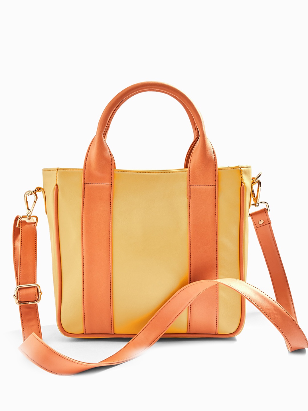 

The Label Life Suede Oversized Bowling Handheld Bag, Yellow
