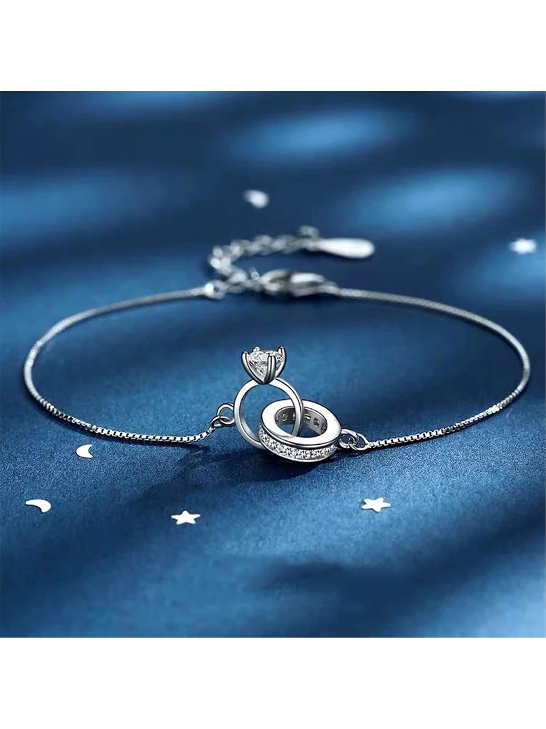 

Fashion Frill Silver-Plated Charm Bracelet