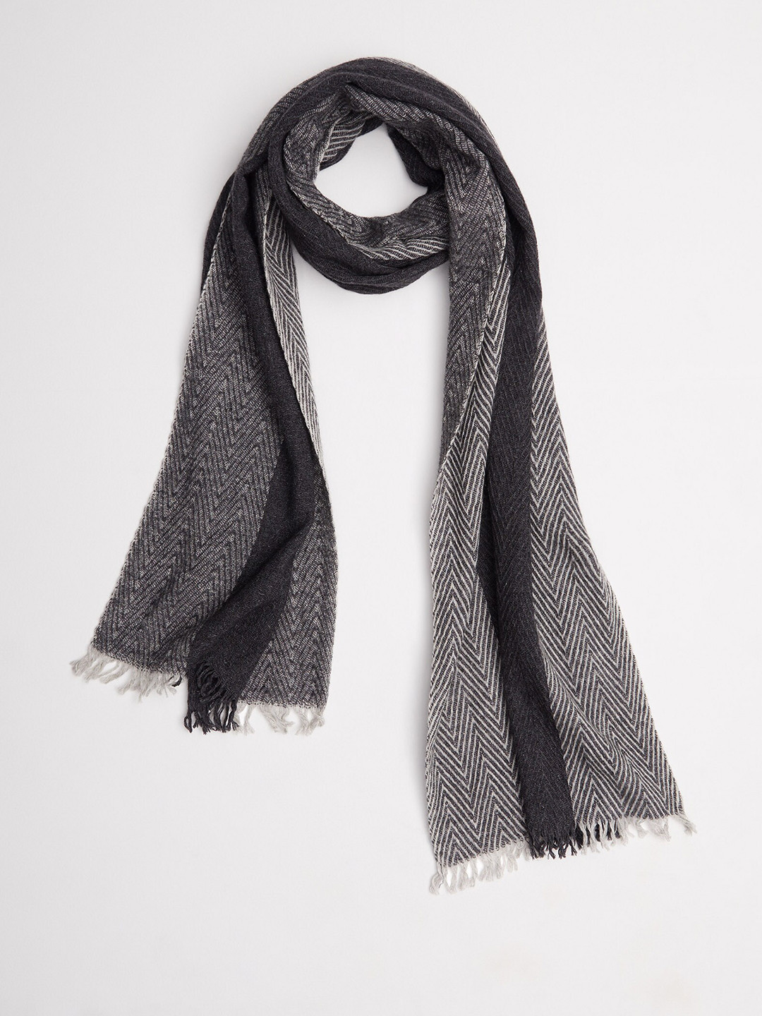 

The Label Life Women Printed Scarf, Grey