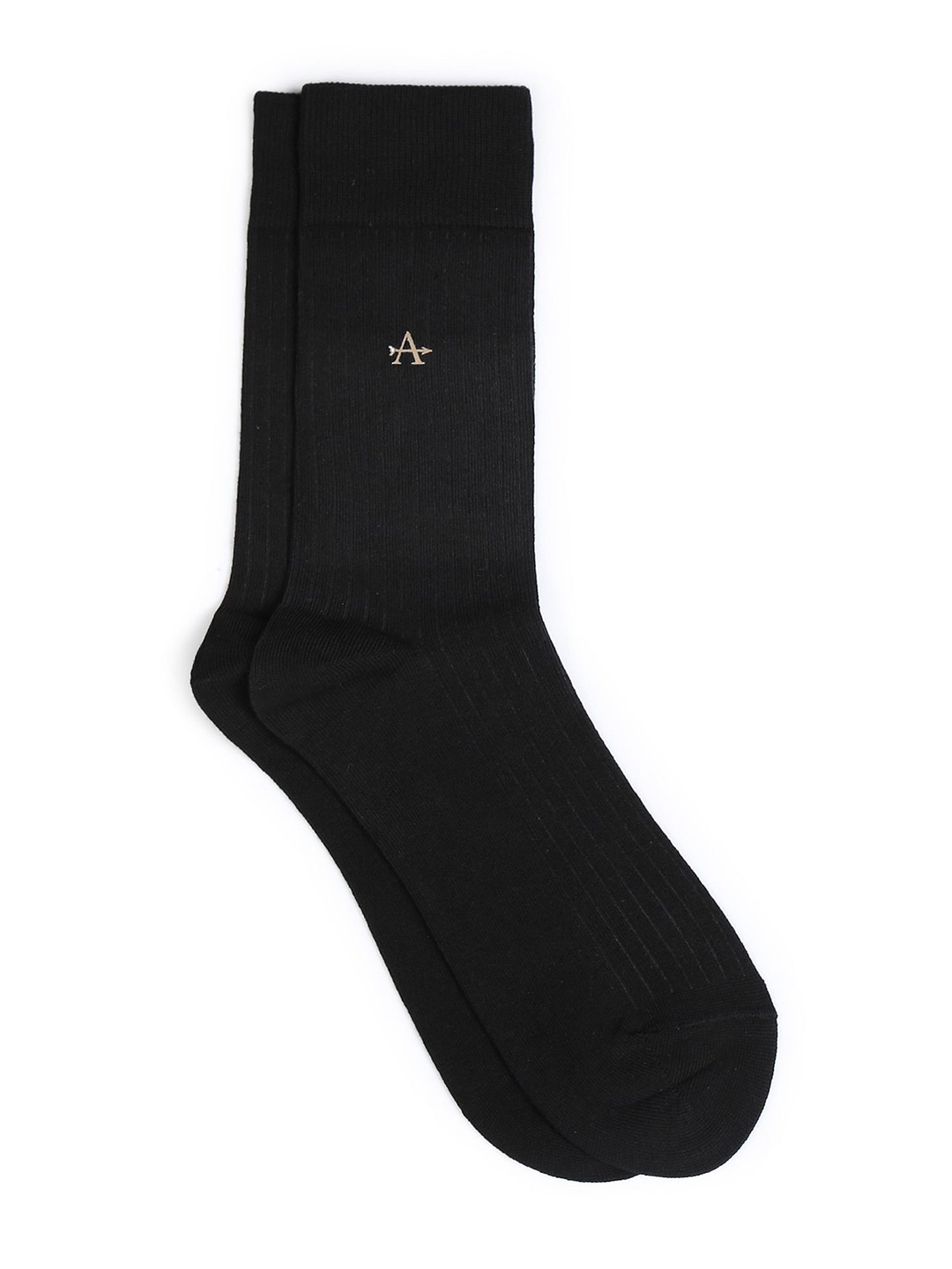 

Arrow Men Pure Cotton Calf-Length Extra Grip Socks, Black
