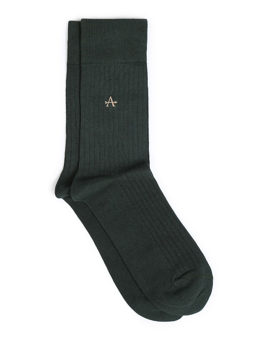 

Arrow Men Calf-Length Pure Cotton Socks, Green