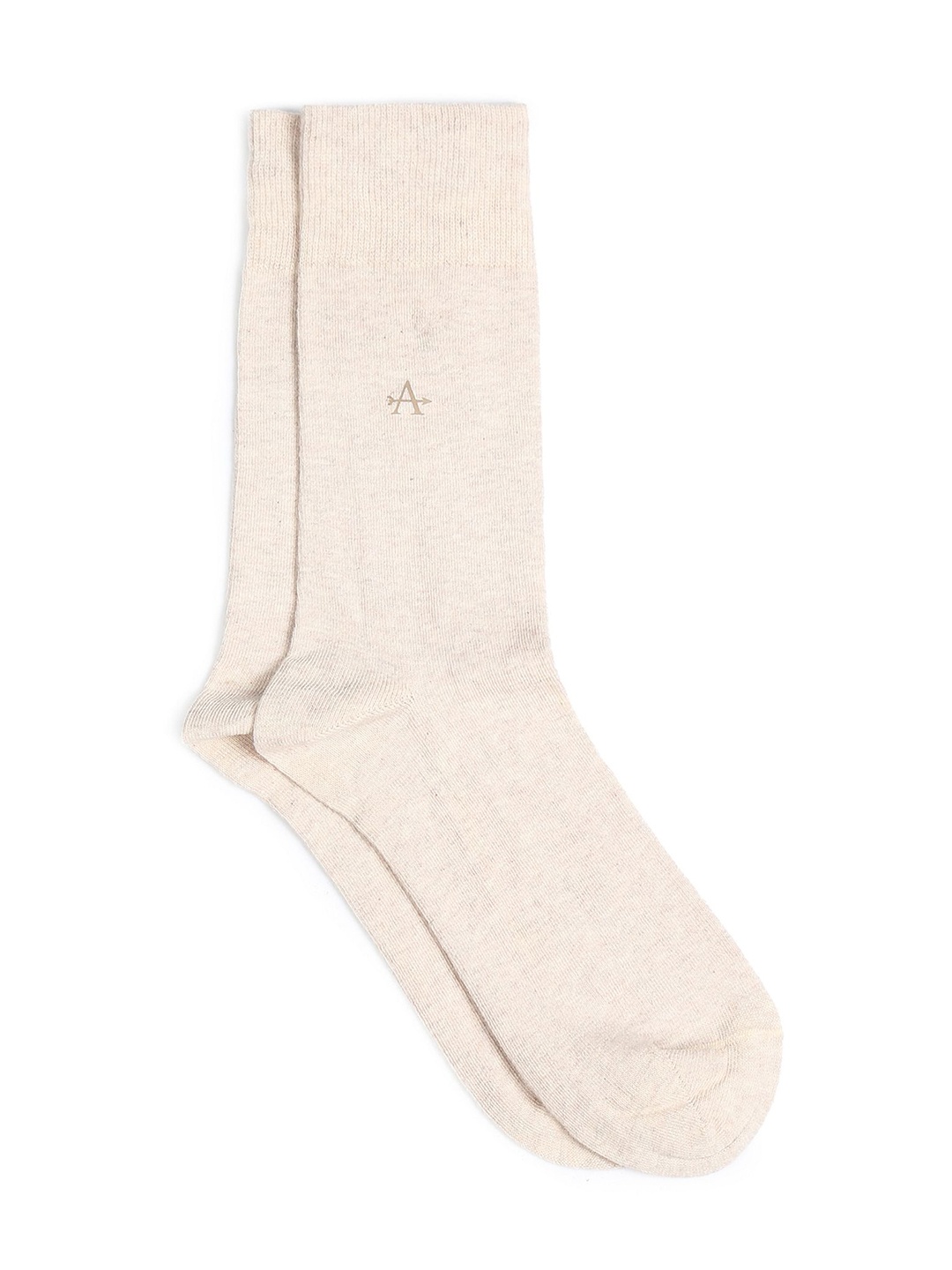

Arrow Men Patterned Pure Cotton Calf Length Sock, Beige