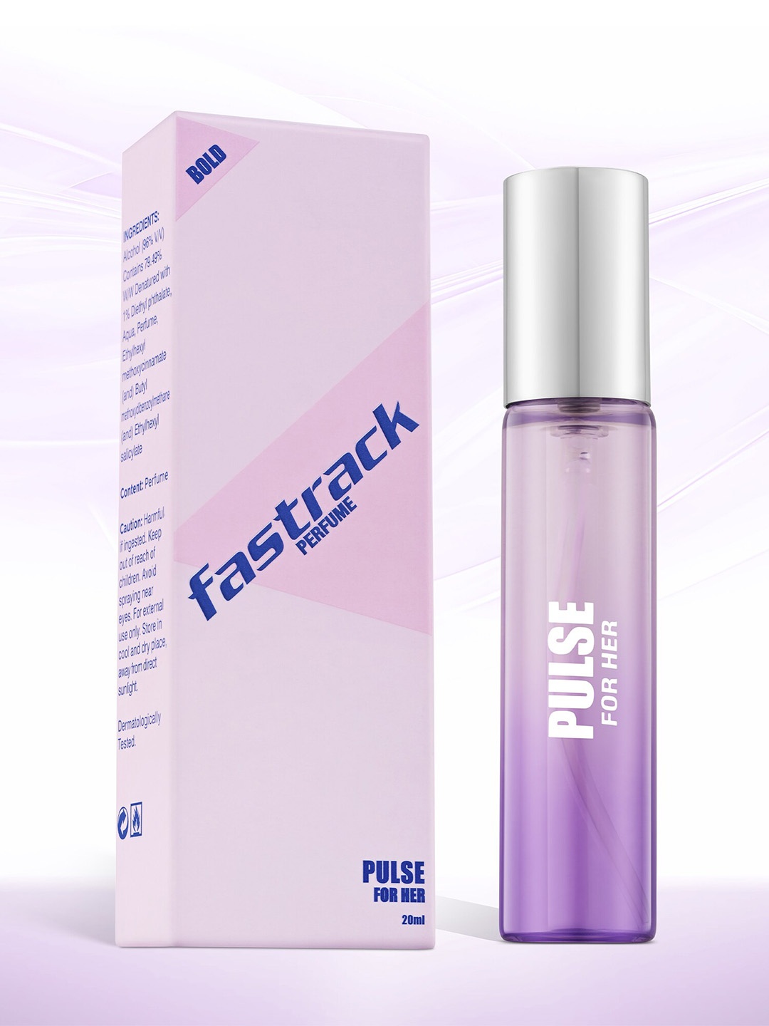 

Fastrack Women Pulse Perfume - 20 ml, Purple
