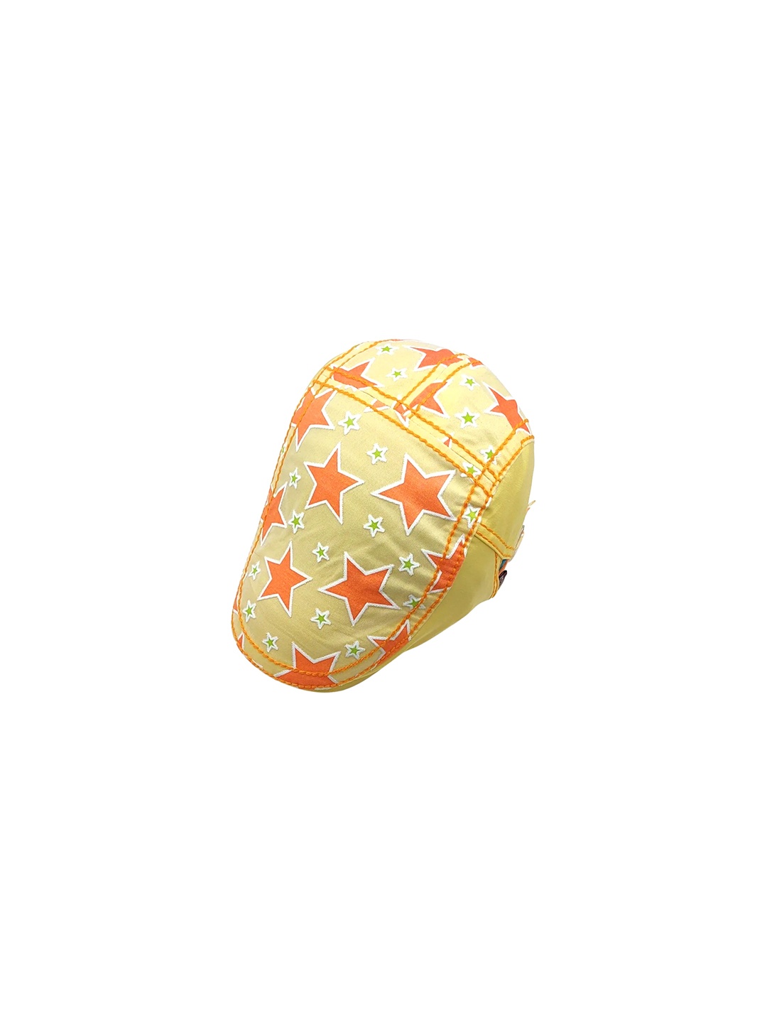 

Zacharias Boys Printed Cotton Ascot Cap, Yellow