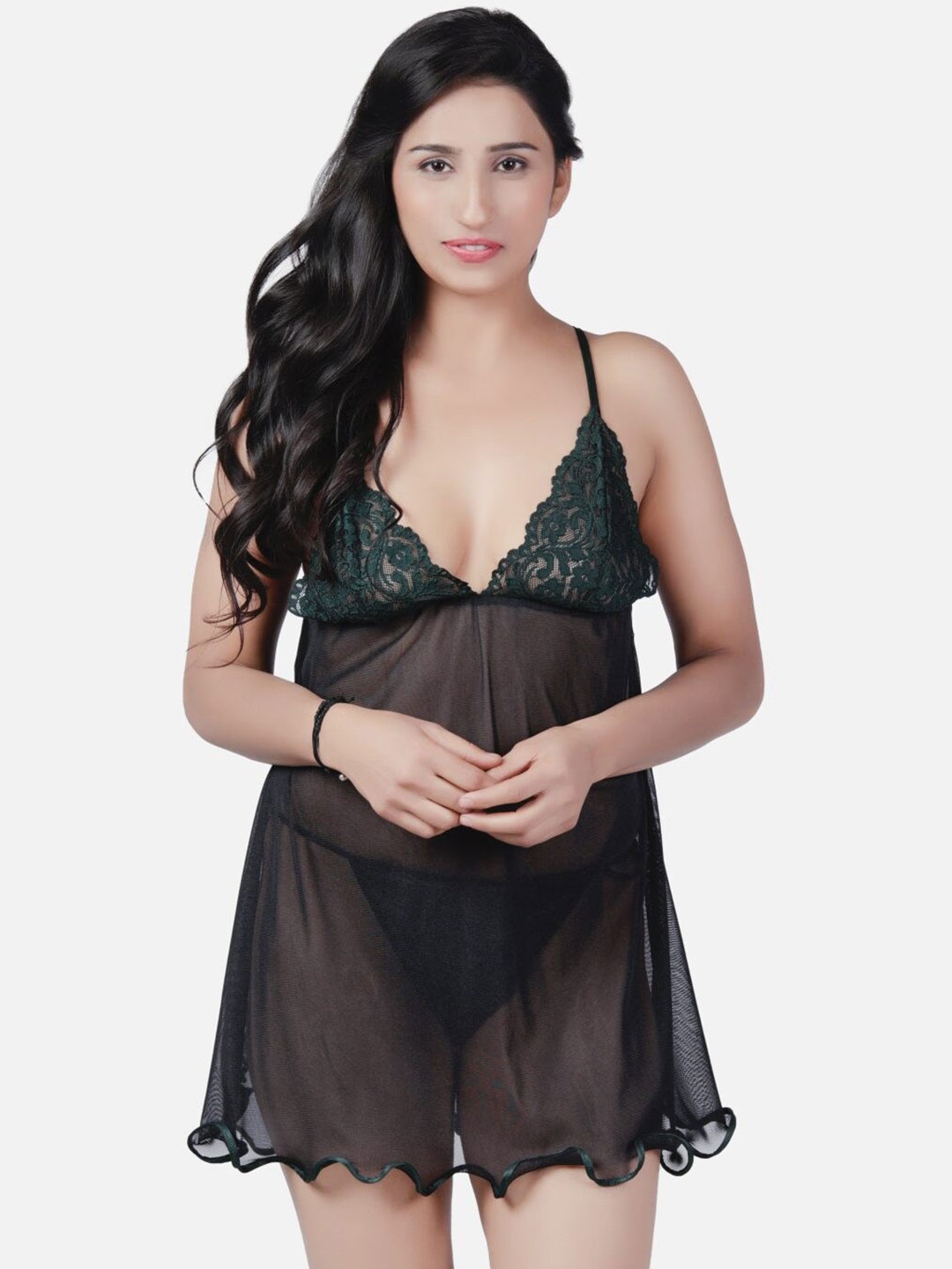 

Klamotten Shoulder Straps Baby Doll, Green