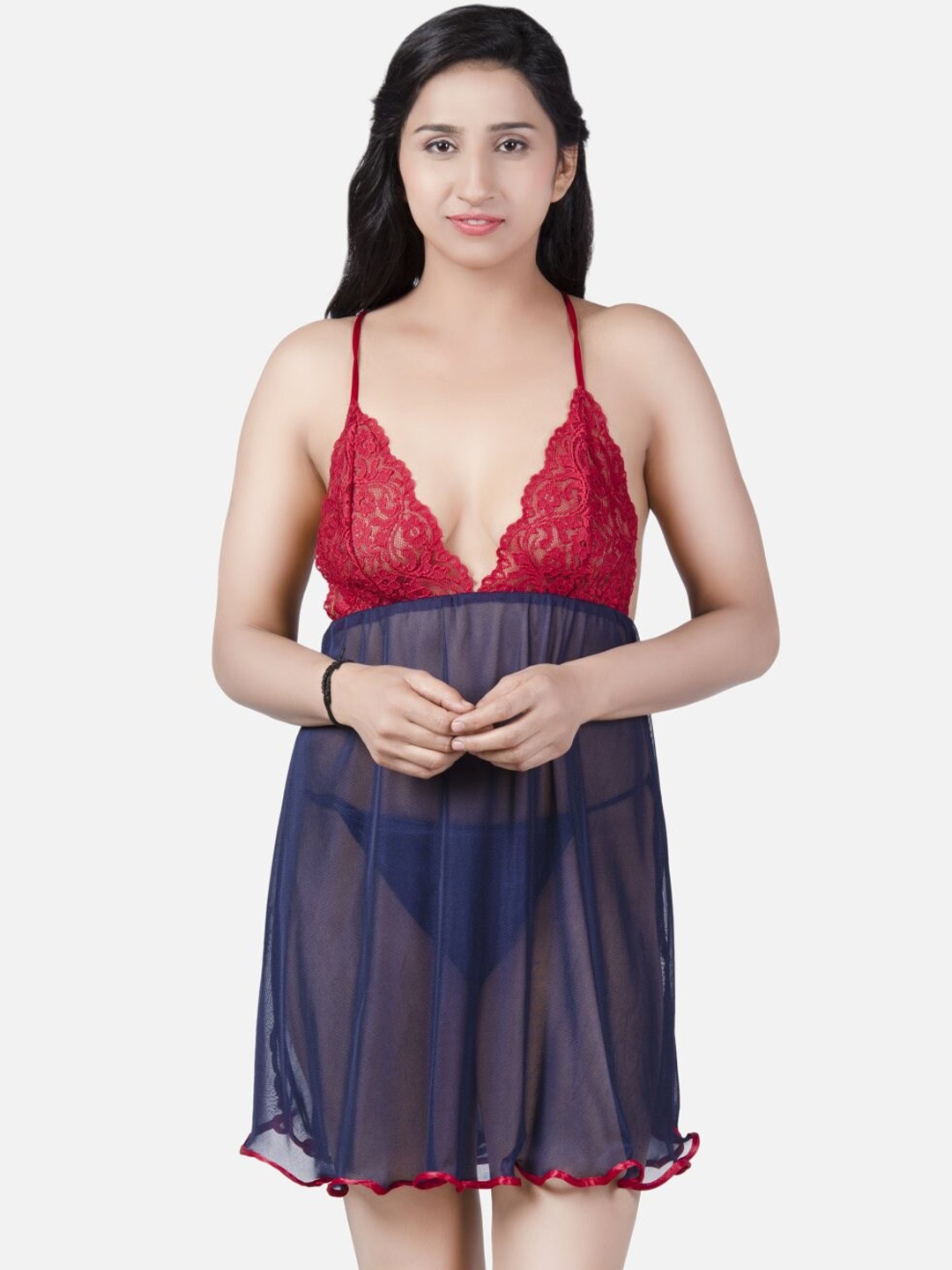 

Klamotten Shoulder Straps Baby Doll, Navy blue