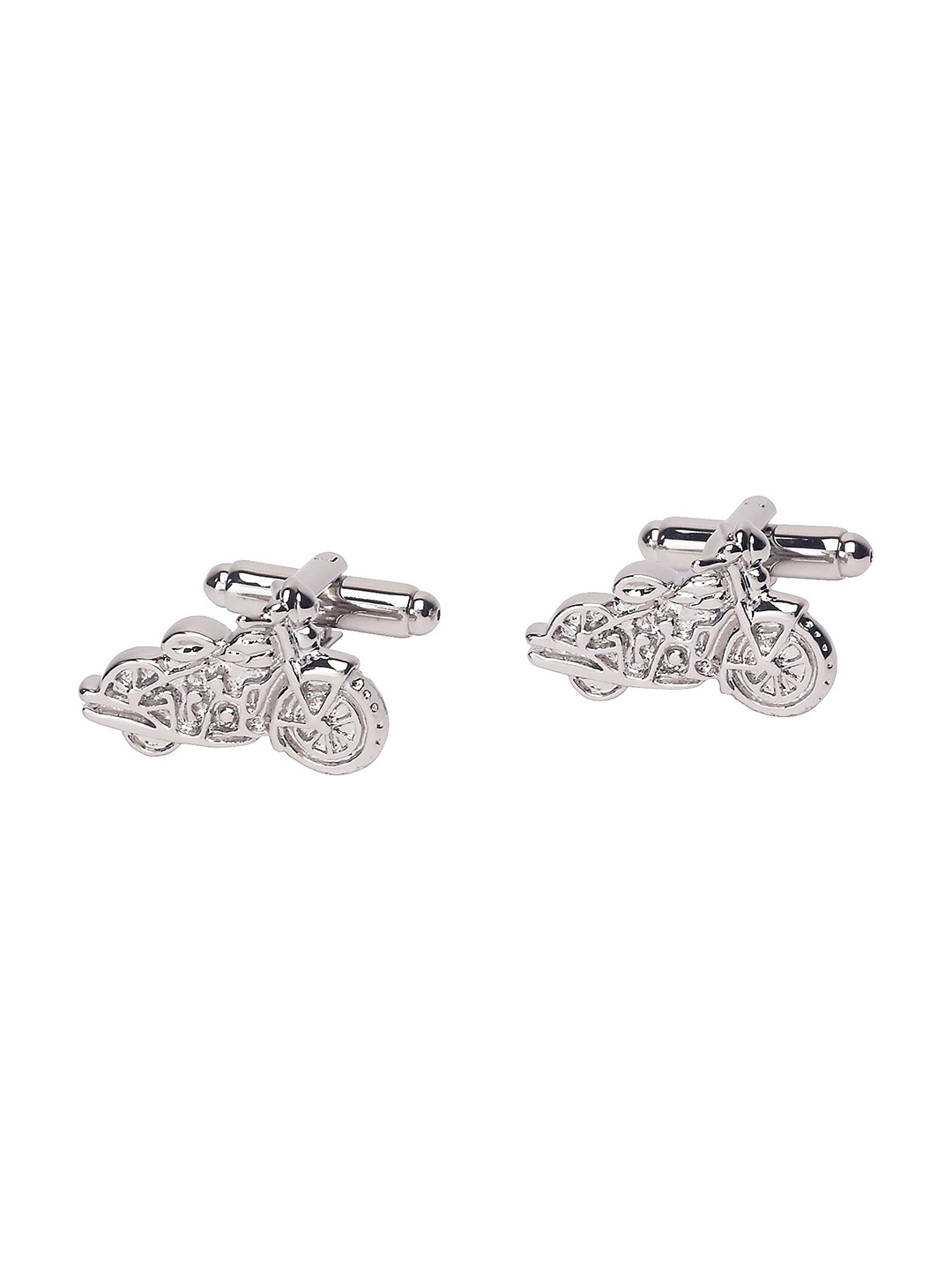 

The Tie Hub Silver-Toned Quirky Cufflinks