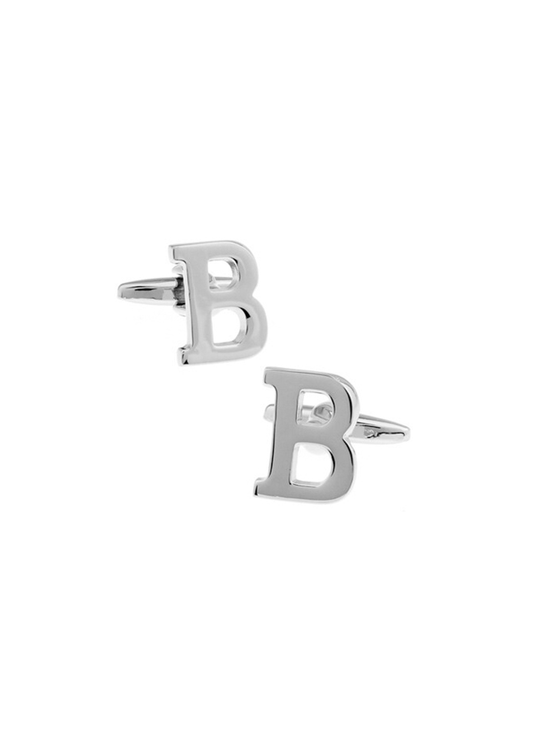 

The Tie Hub Silver-Toned Geometric Cufflinks