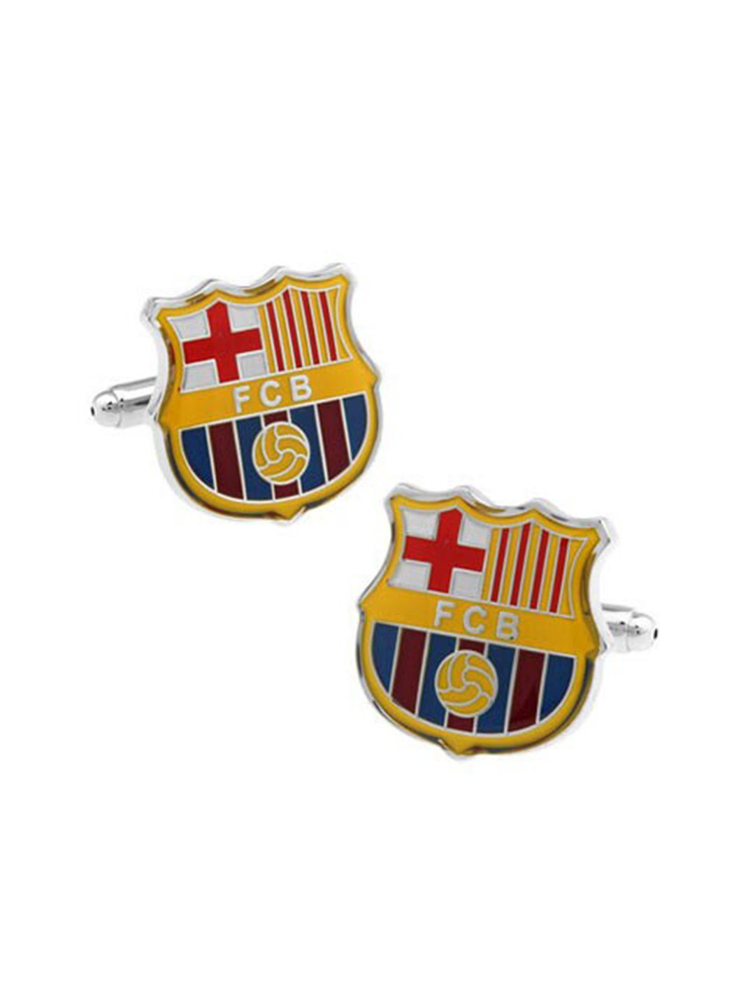 

The Tie Hub Yellow & Red Geometric Cufflinks