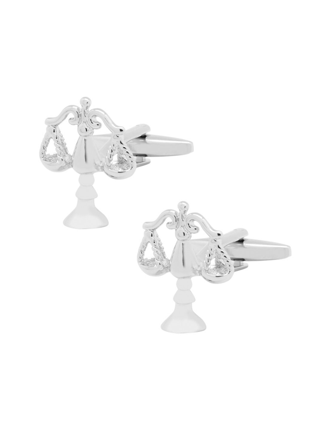 

The Tie Hub Silver-Toned Quirky Cufflinks