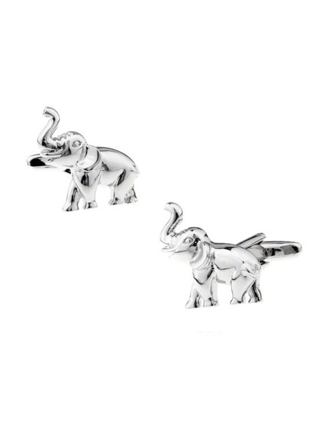 

The Tie Hub Silver-Toned Elephant Cufflinks