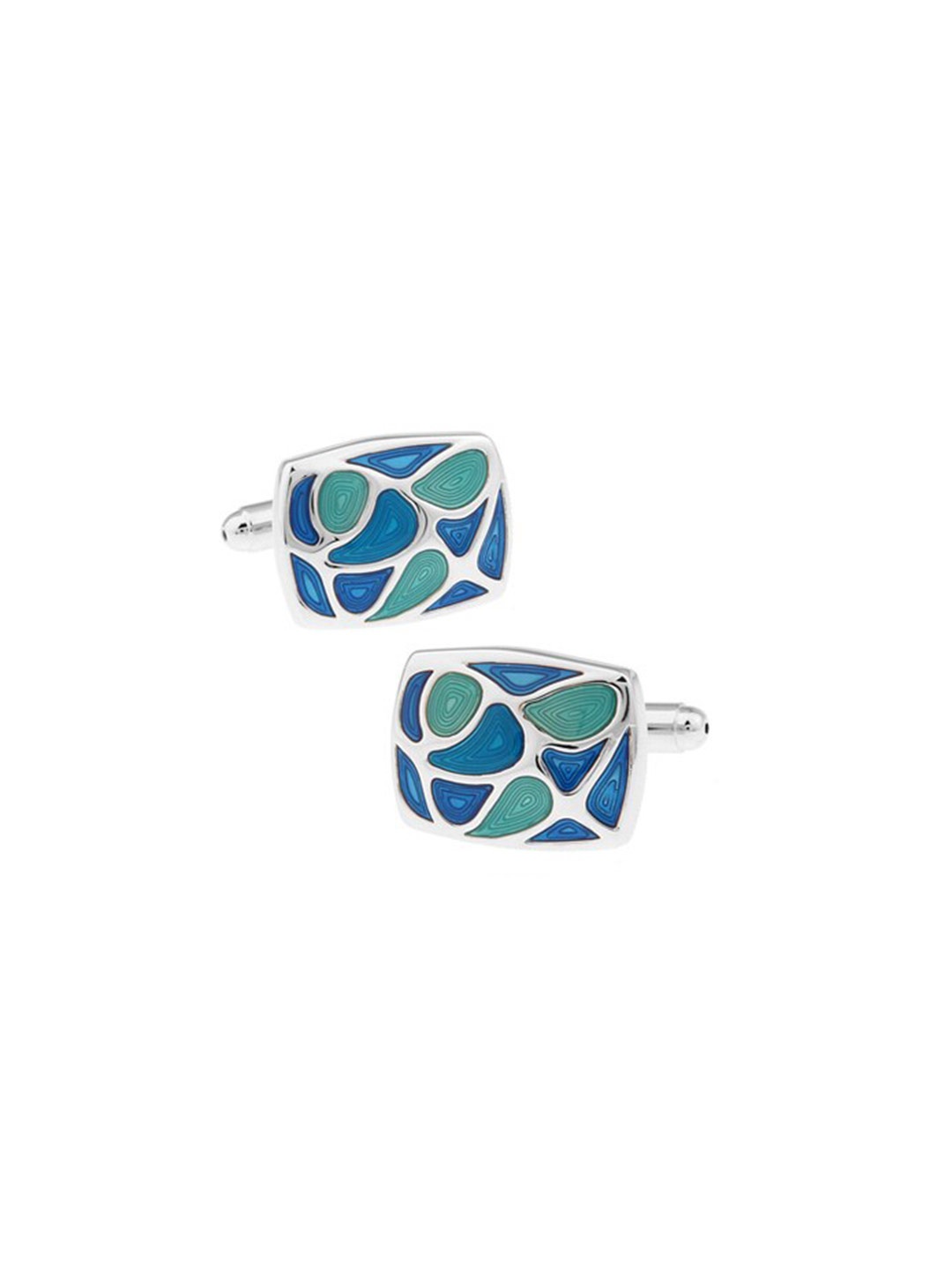 

The Tie Hub Blue & Green Cufflinks