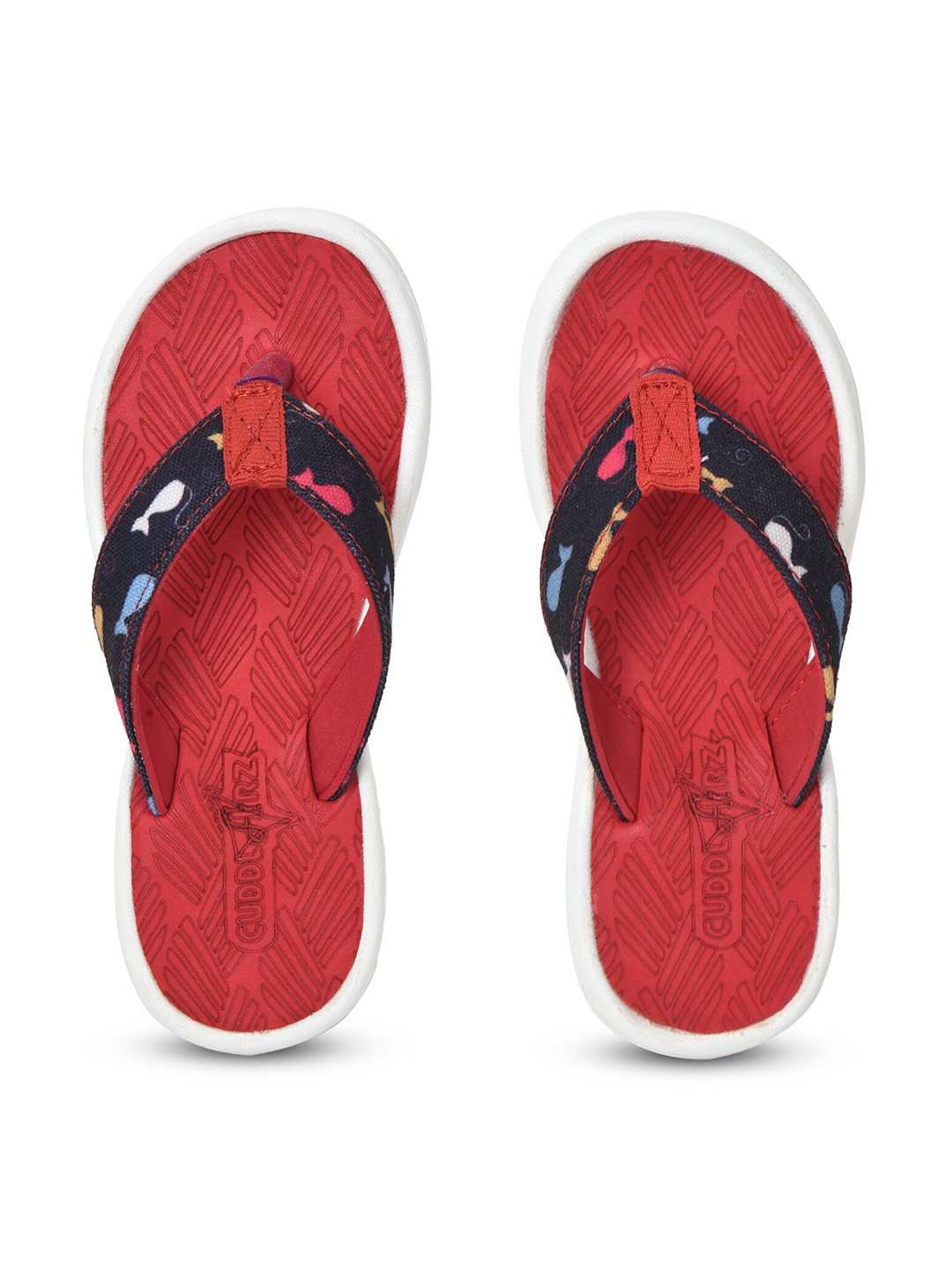 

Ajanta Boys Printed Fabric Thong Flip-Flops, Pink