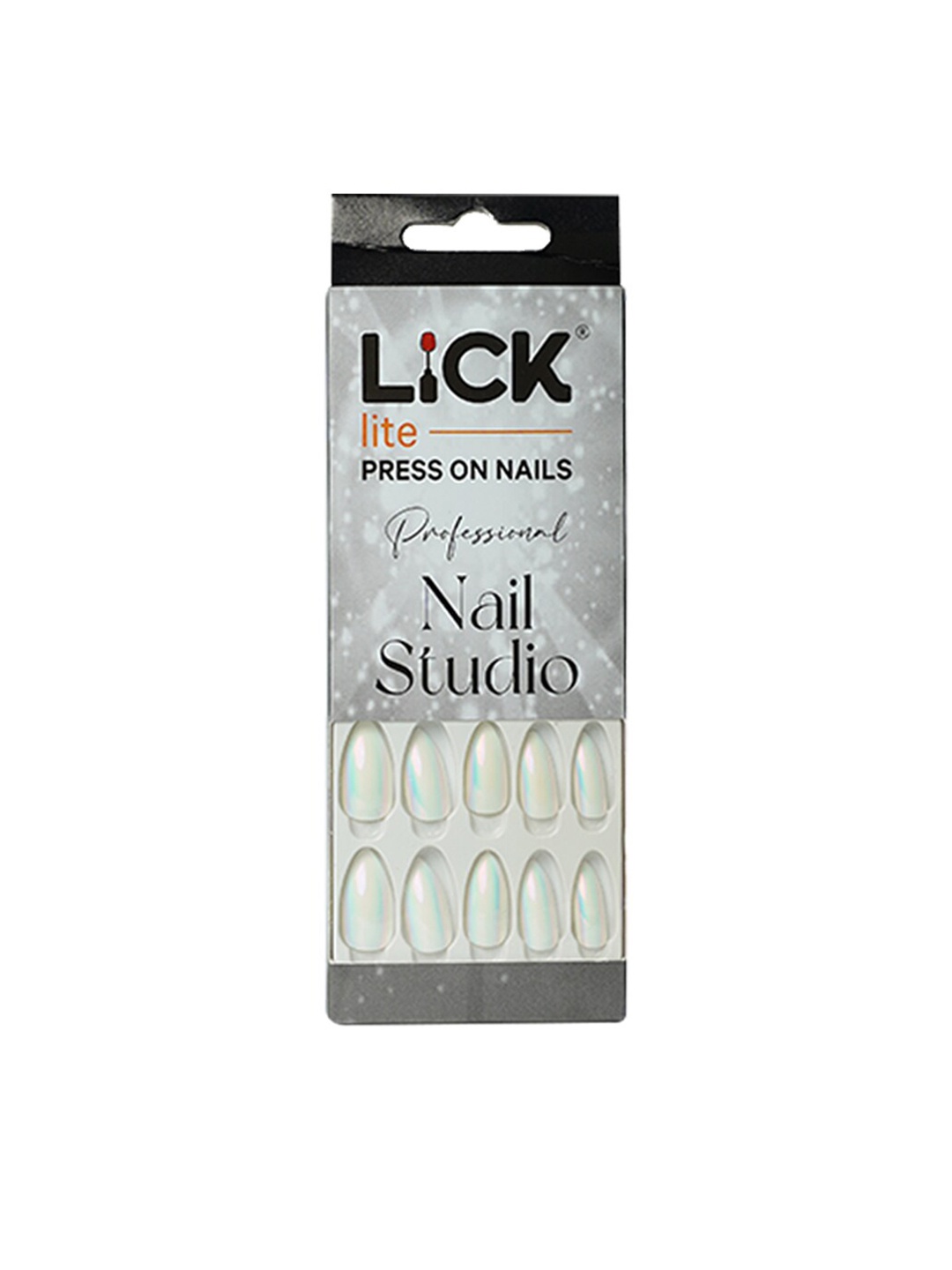 

LICK 14 Pcs False Stick On Nails Extension Nail Arts -White