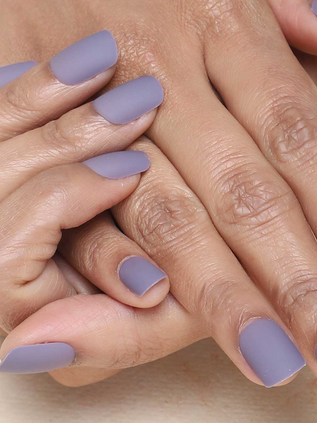 

LICK 24 Pcs Matte Nails Acrylic Nails Extensions - Purple
