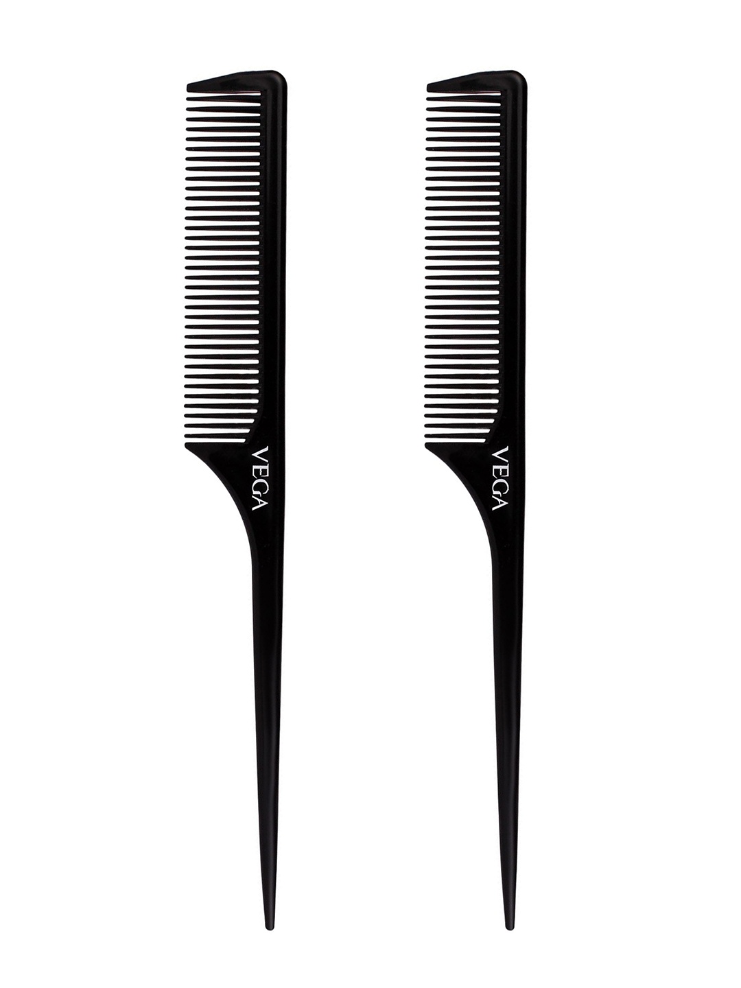 

VEGA Set Of 2 Tail Hair Comb VC21272, Black