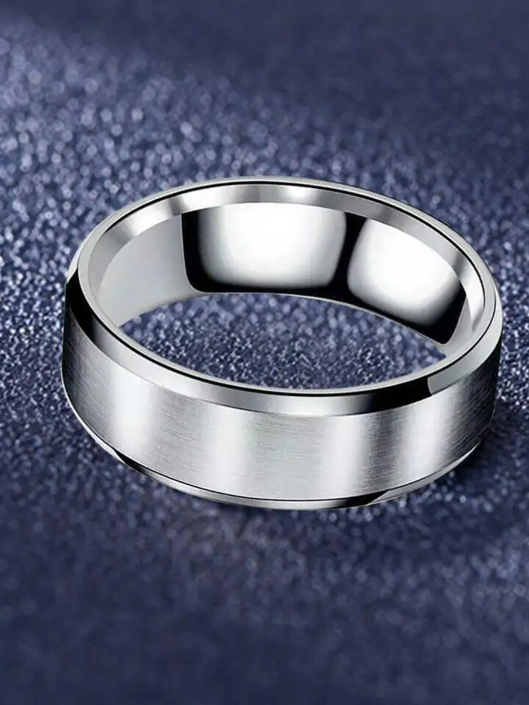 

KARISHMA KREATIONS Set Of 2 Silver-Plated Stainless Steel Finger Rings