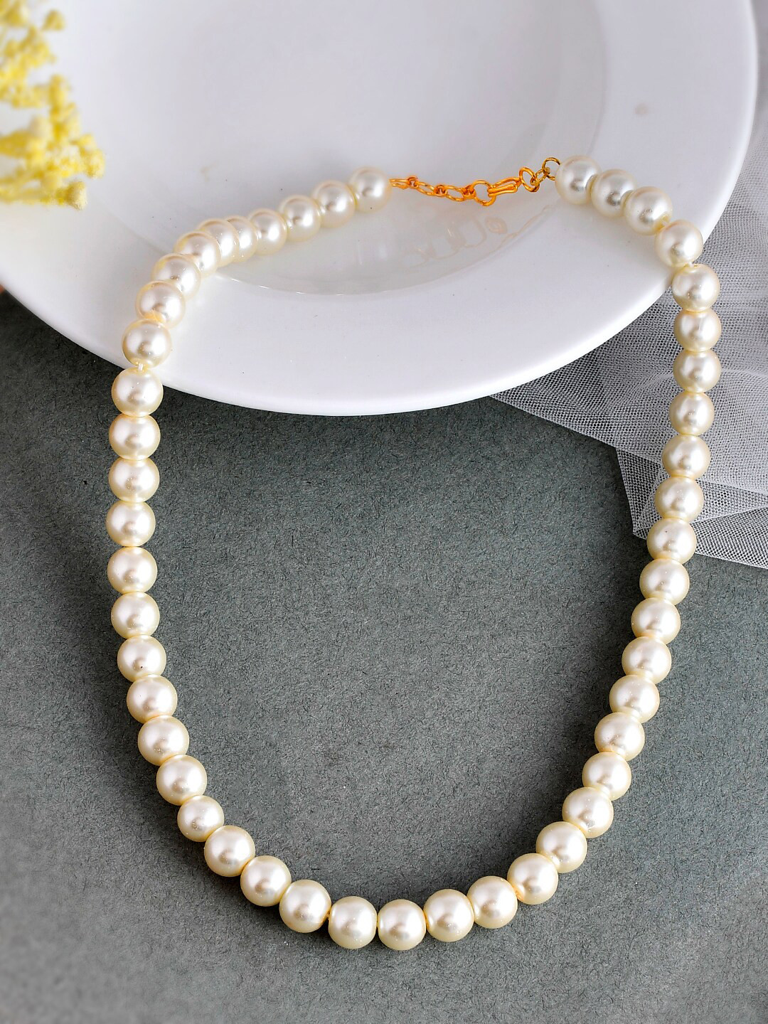 

Silvermerc Designs Brass Gold-Plated Necklace