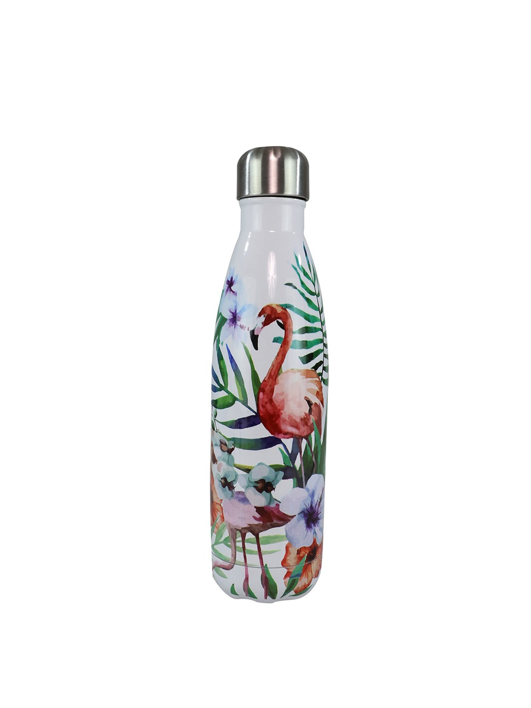

Smily Kiddos Kids White & Green Printed Water Bottle 500ml