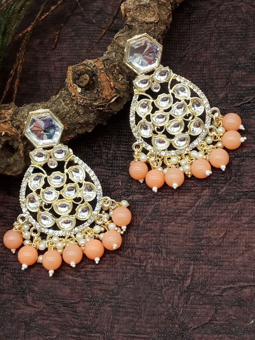 

AASHISH IMITATION Gold-Plated Contemporary Drop Earrings