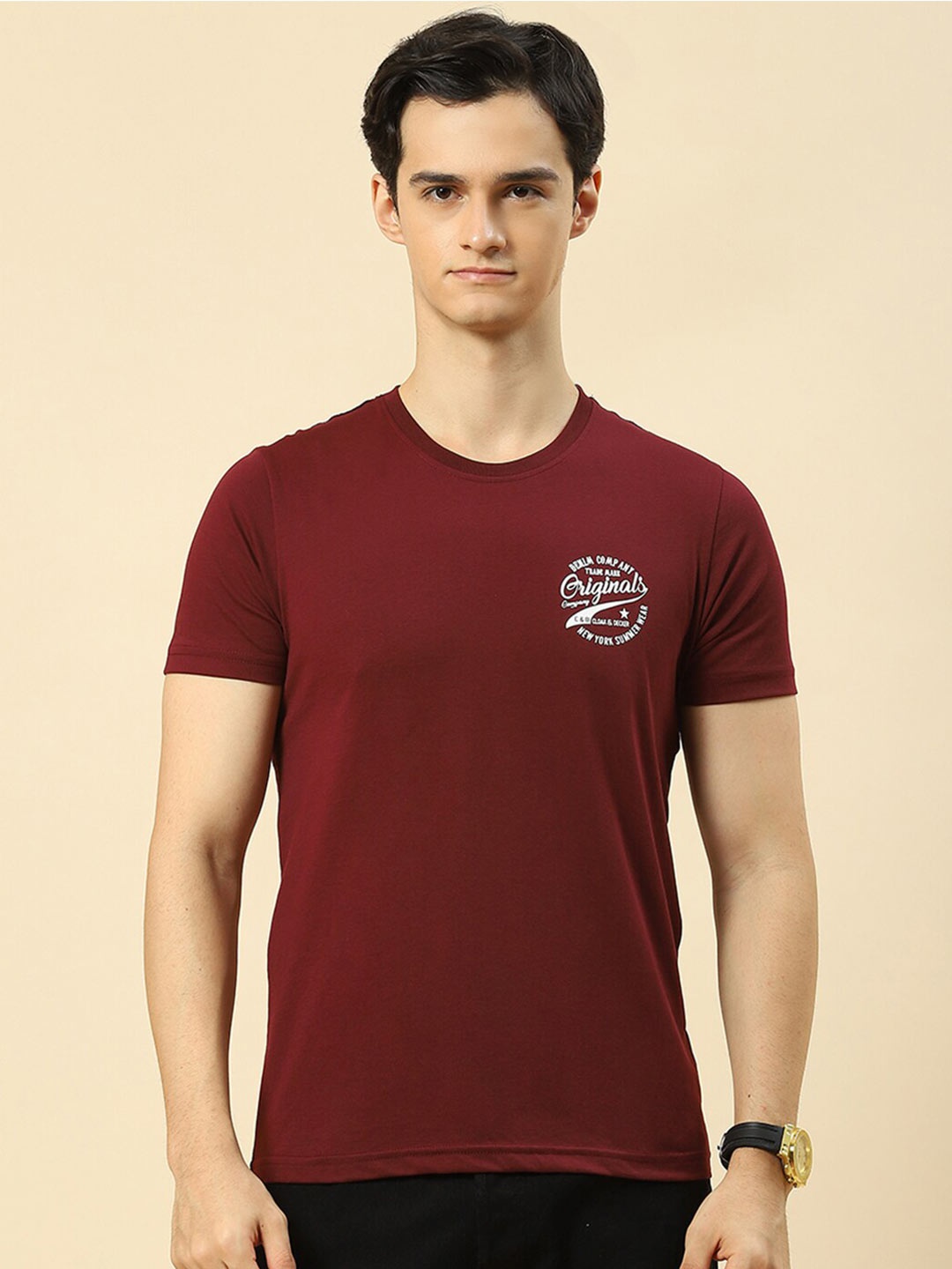 

Cloak & Decker by Monte Carlo Men Multicoloured 3 Applique T-shirt, Multi