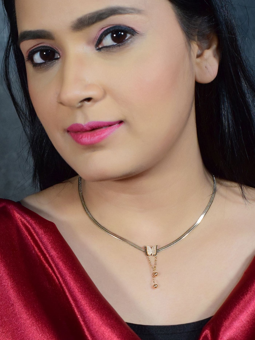 

GRIIHAM Gold-Plated Butterfly Design Necklace