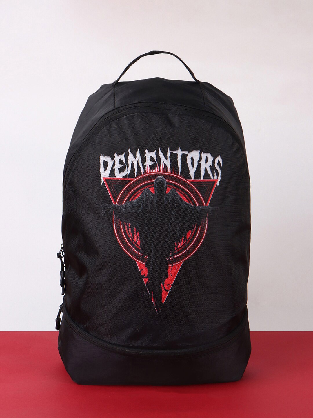 

Bewakoof Unisex Black & Red Graphic Backpack