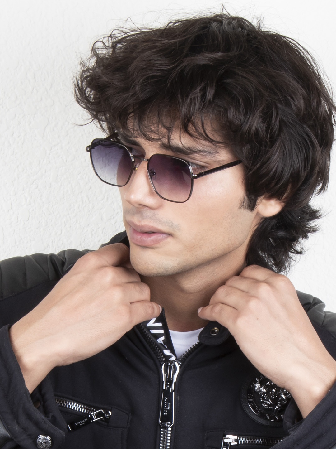 

Ted Smith Lens & Square Sunglasses With UV Protected Lens KENNETH_C3, Grey