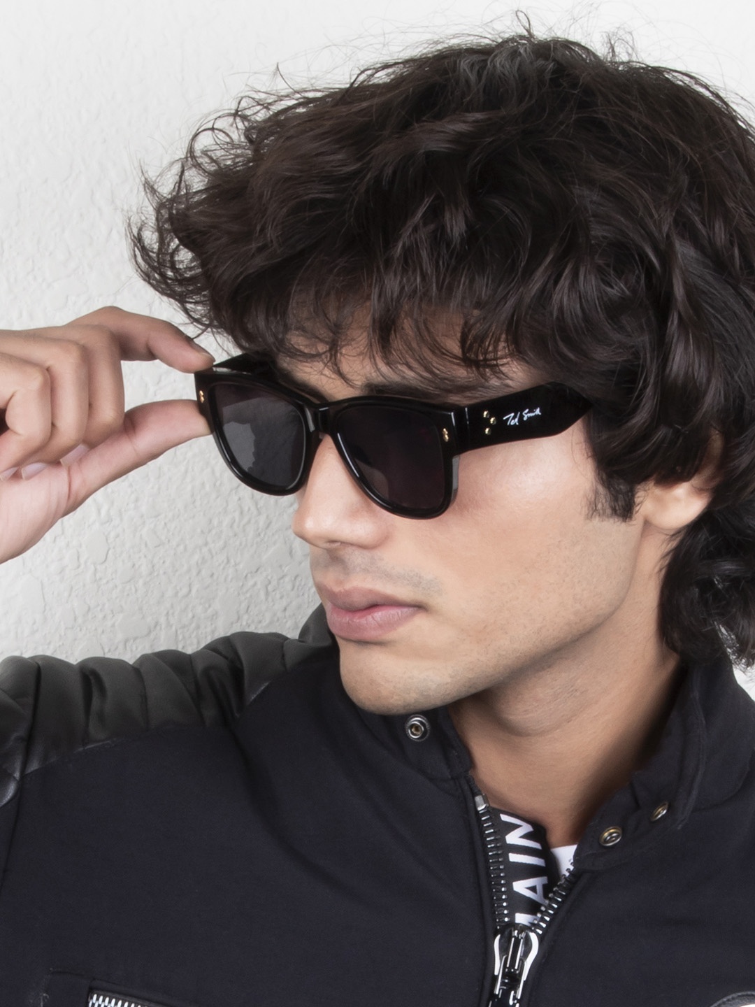 

Ted Smith Lens & Wayfarer Sunglasses With UV Protected Lens WAYFEX_C1, Grey