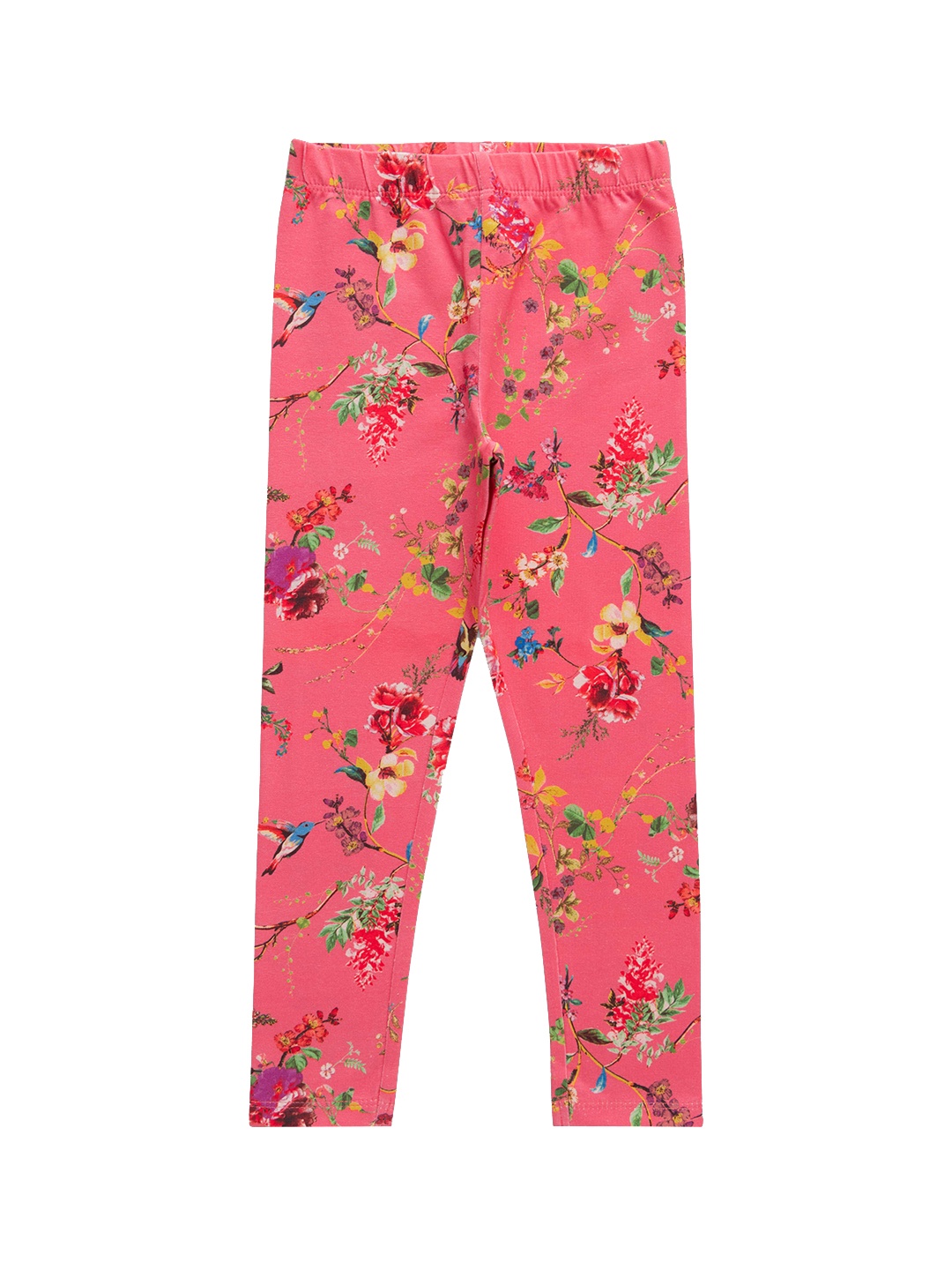 

JusCubs Girls Printed Cotton Ankle Length Leggings, Pink