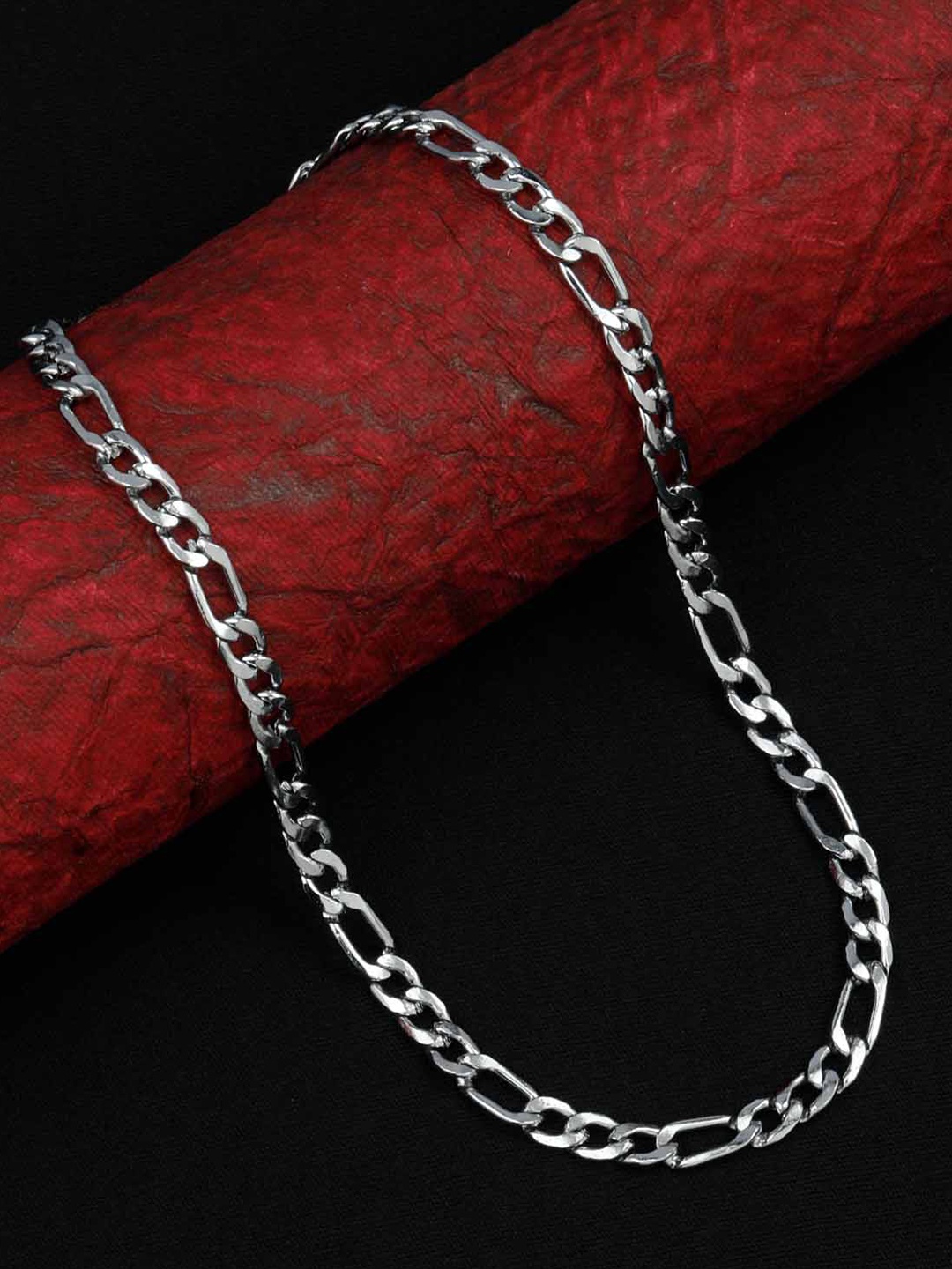 

Silver Shine Men Silver-Plated Chain