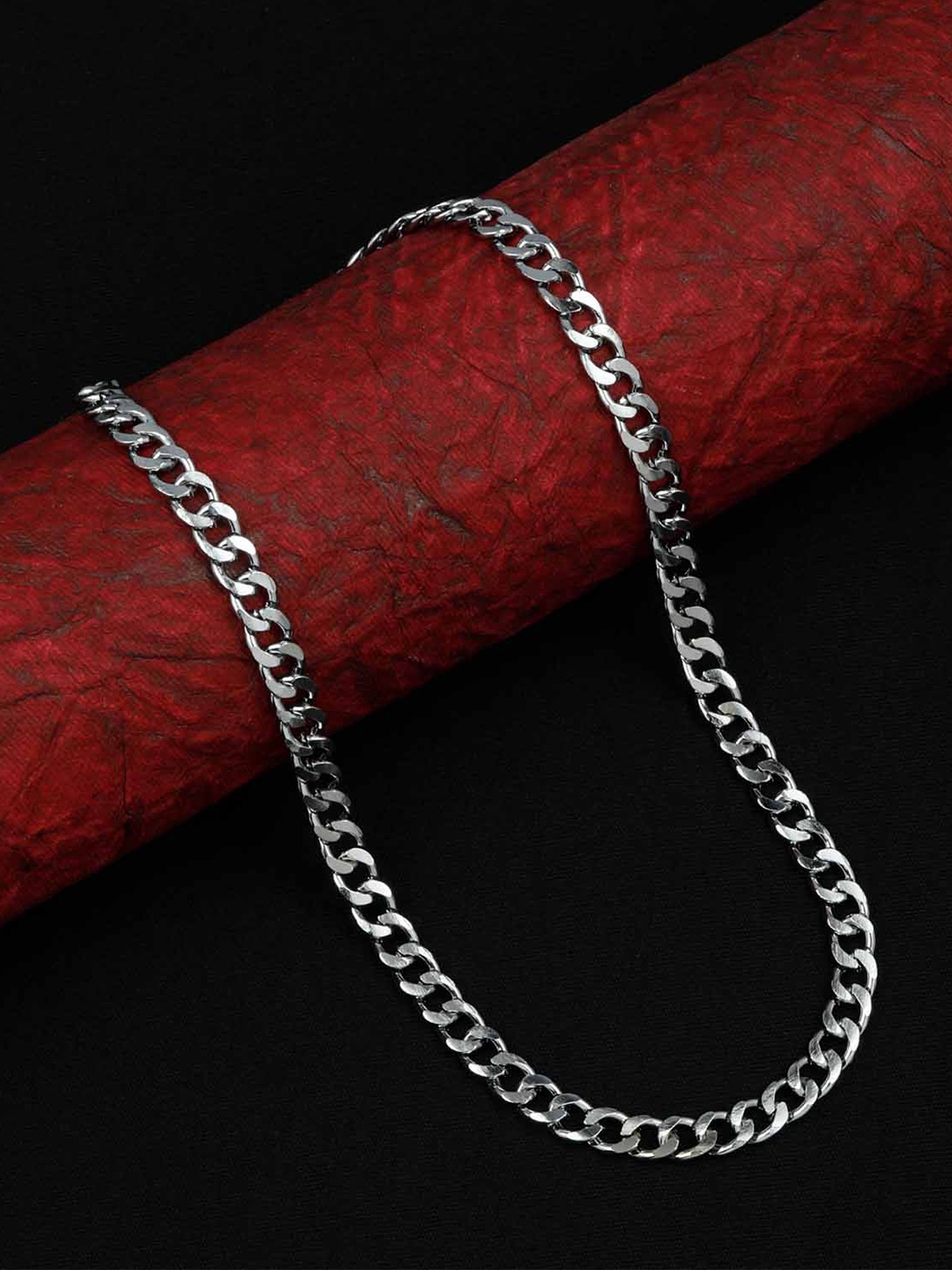 

Silver Shine Men Silver-Plated Chain