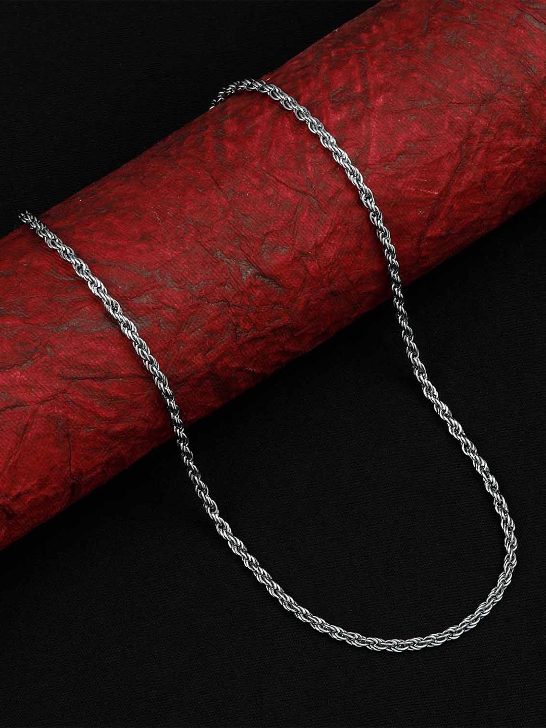 

Silver Shine Men Silver-Plated Chain