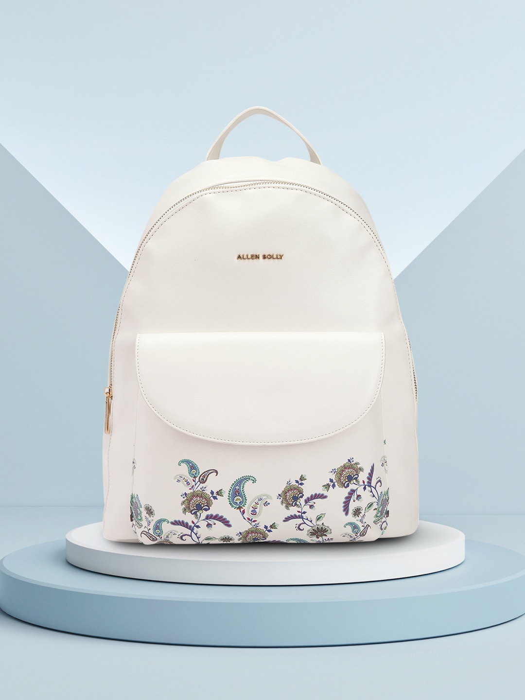 

Allen Solly Women Ethnic Motifs Printed Backpack, White