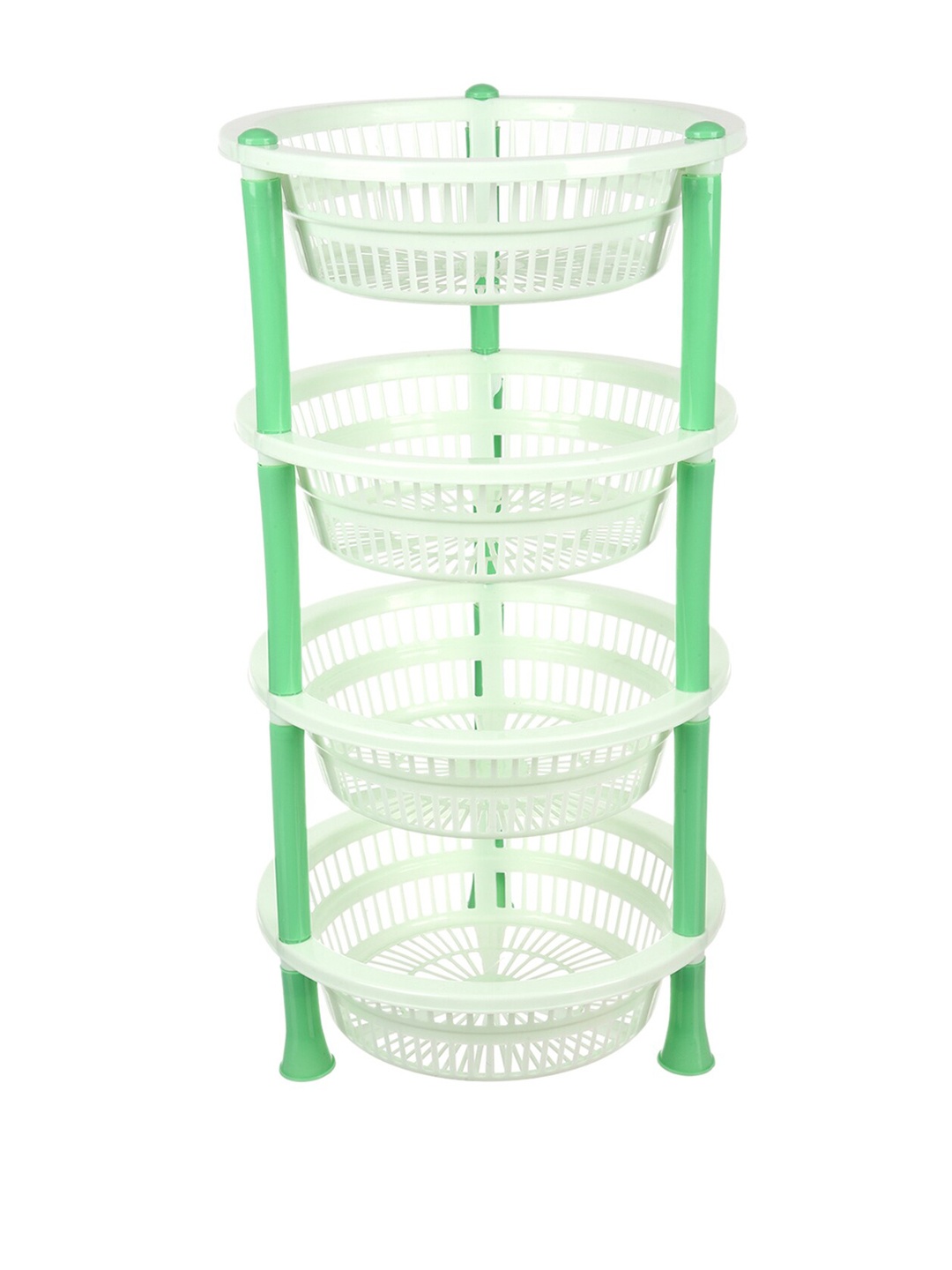 

Kuber Industries Green 4 Layer Fruit & Vegetable Basket